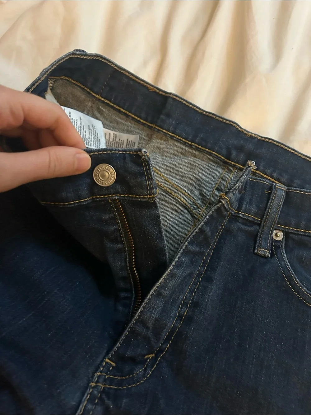 Levi's Men's Dark Blue Straight Fit Jeans